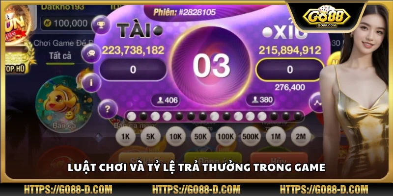 Quy tắc chơi và mức thưởng khi tham gia game