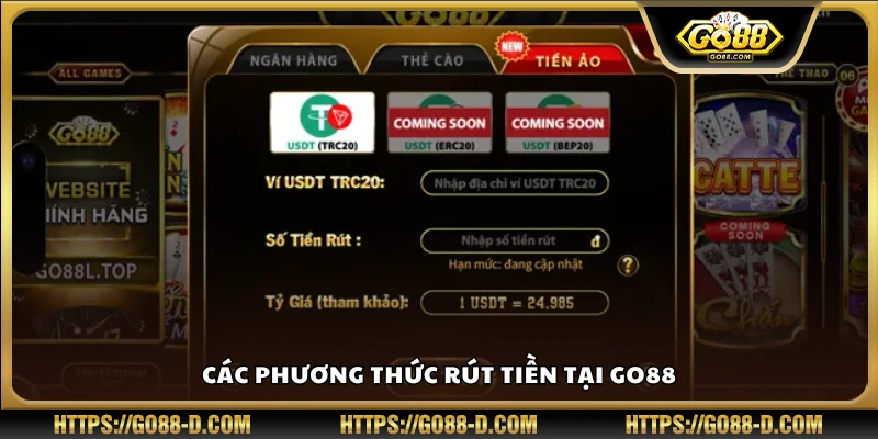 Những cách rút tiền đang được áp dụng tại hệ thống